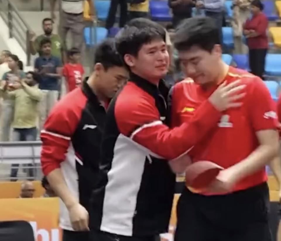 先丢一局的, 中国乒乓球, 队在